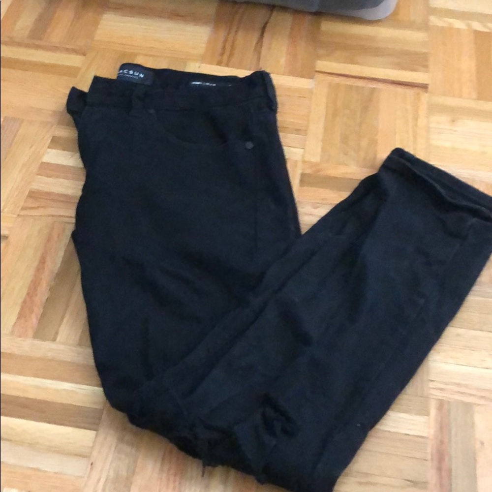 Pacsun men’s black ripped pants
